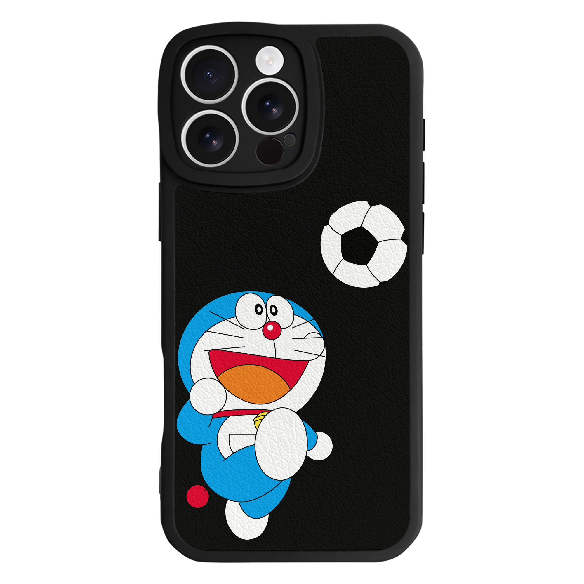 （画像用） ドラえもん Doraemon 【iPhone 16シリーズ対応】シリコンスマホケース（レザー調） 材質：シリコン